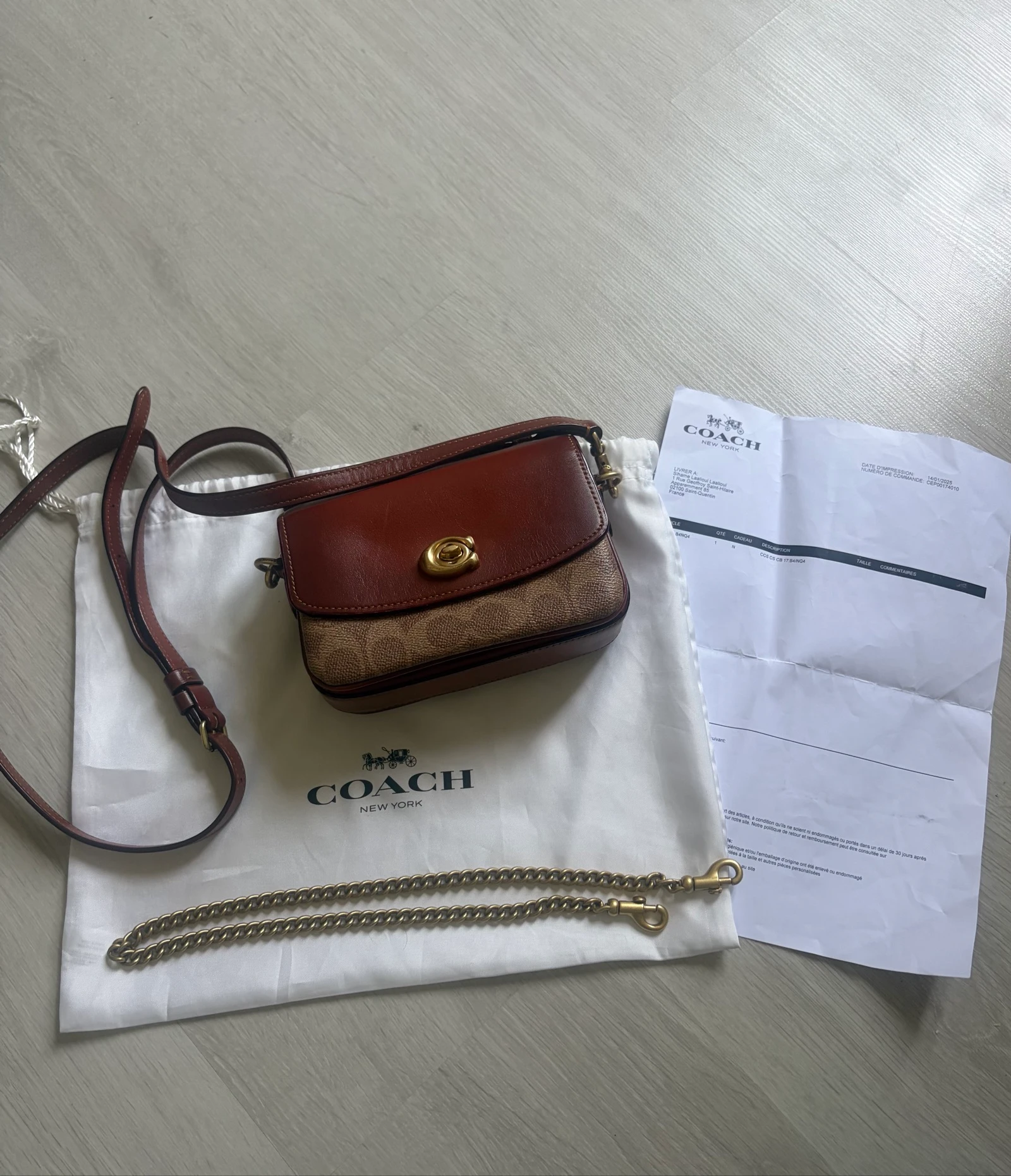 Sac bandoulière coach Cassie 17 Signature